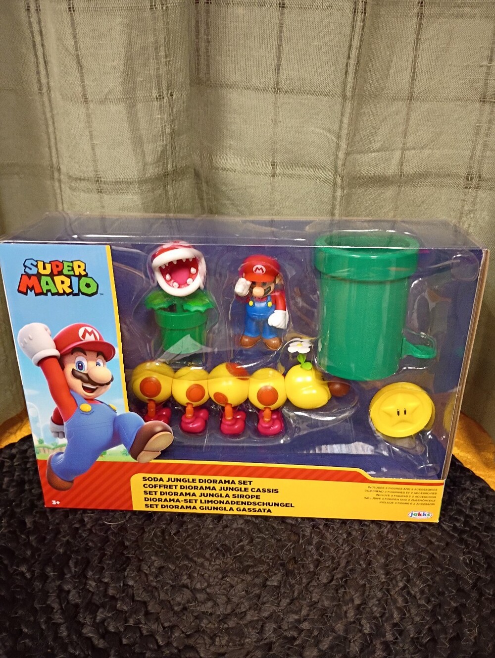 NEW Super Mario Soda Jungle Diorama Set Figures And Accessories